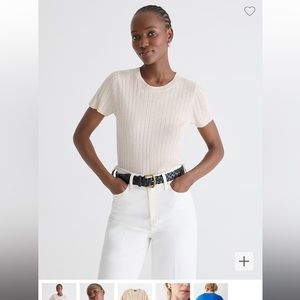 J Crew silk blend t shirt XS